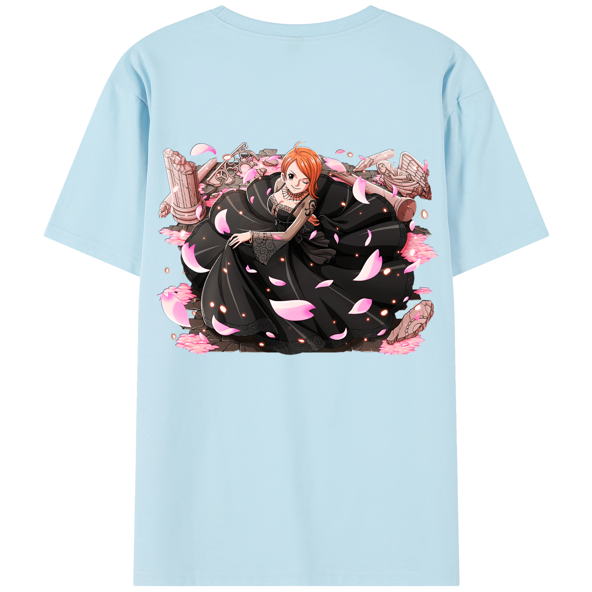 ワンピース ナミ ONE PIECE Nami 綿100％半袖Tシャツ（背面プリント）